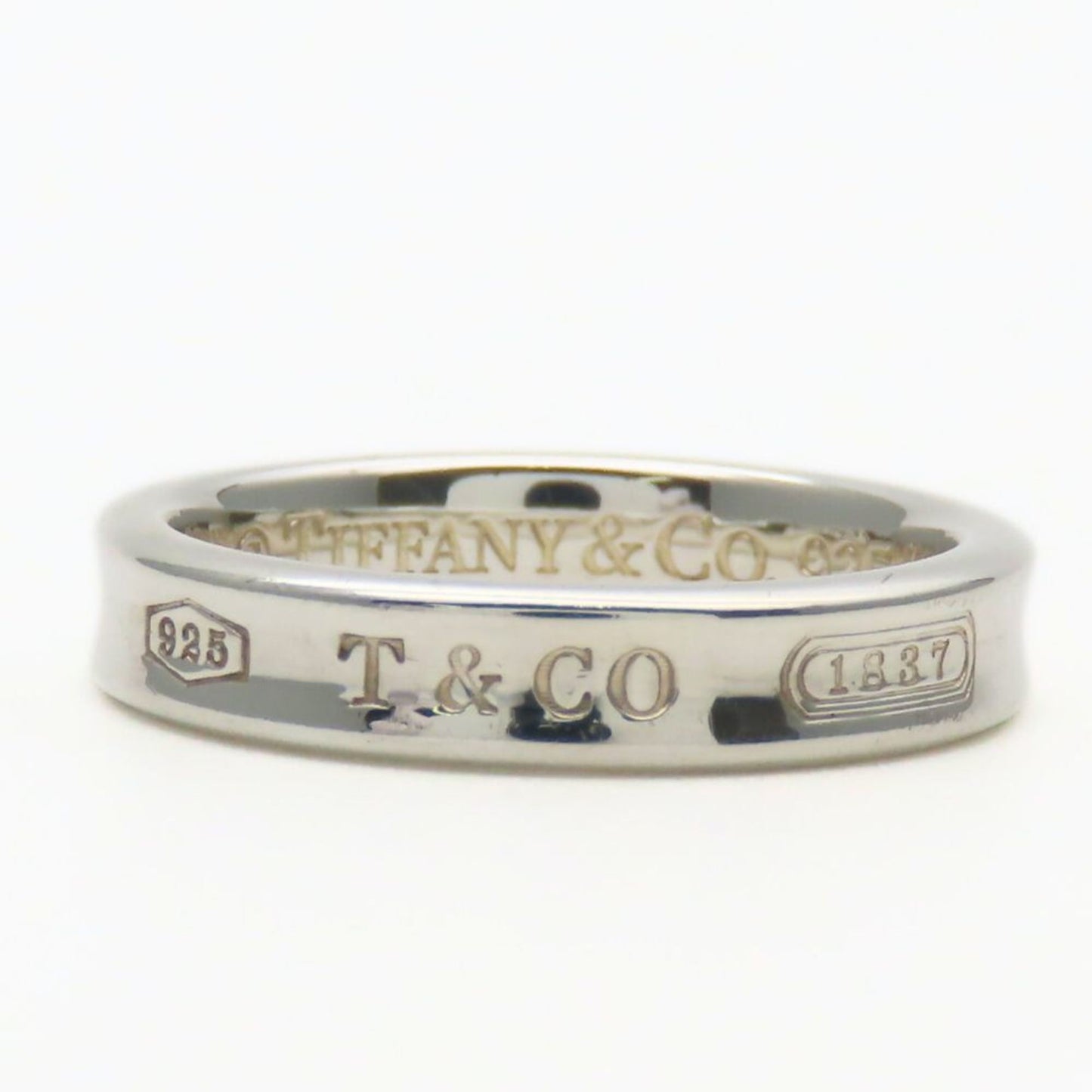 Tiffany Silver Silver 925 Band Ring (Pre-Owned)