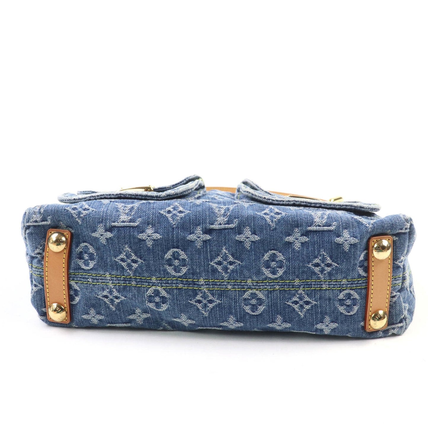 Louis Vuitton Blue Monogram Denim Handbag (Pre-Owned)