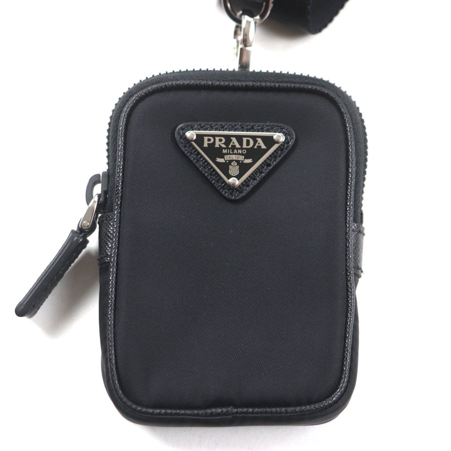 Prada Black Nylon Leather Shoulder Bag (Pre-Owned)