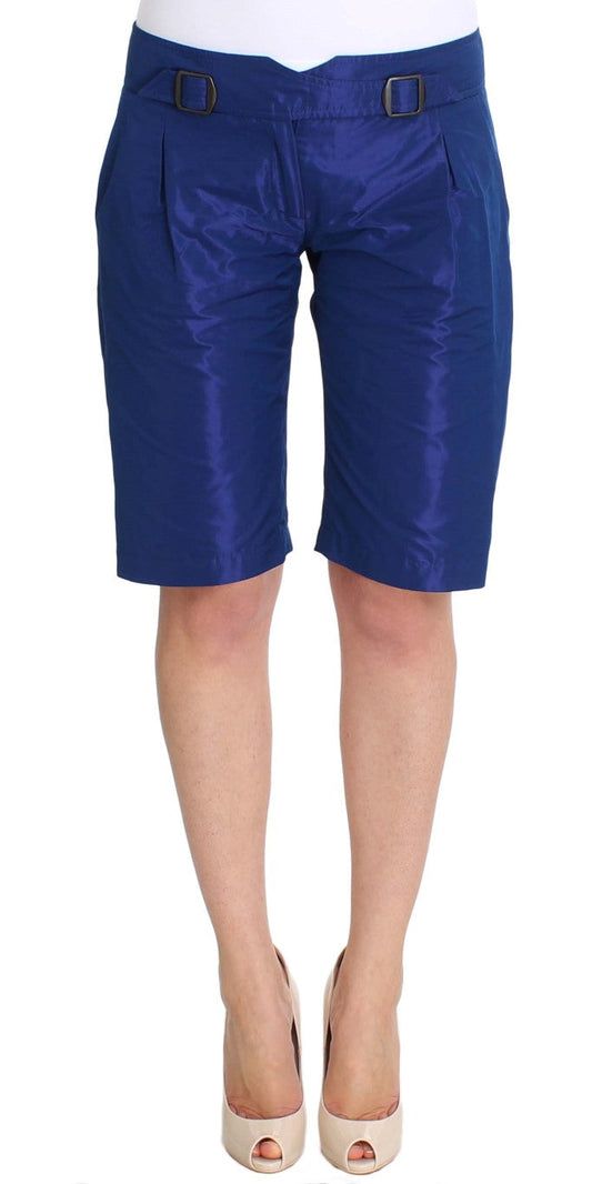 Ermanno Scervino Blue Above Knees Bermuda Women's Shorts