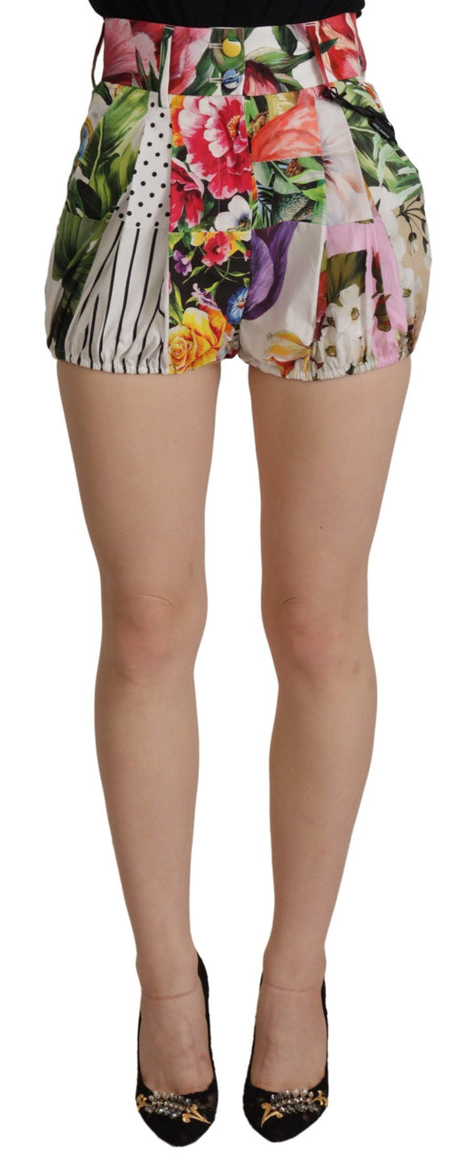 Dolce & Gabbana Multicolor High Waist Hot Pants Women's Shorts