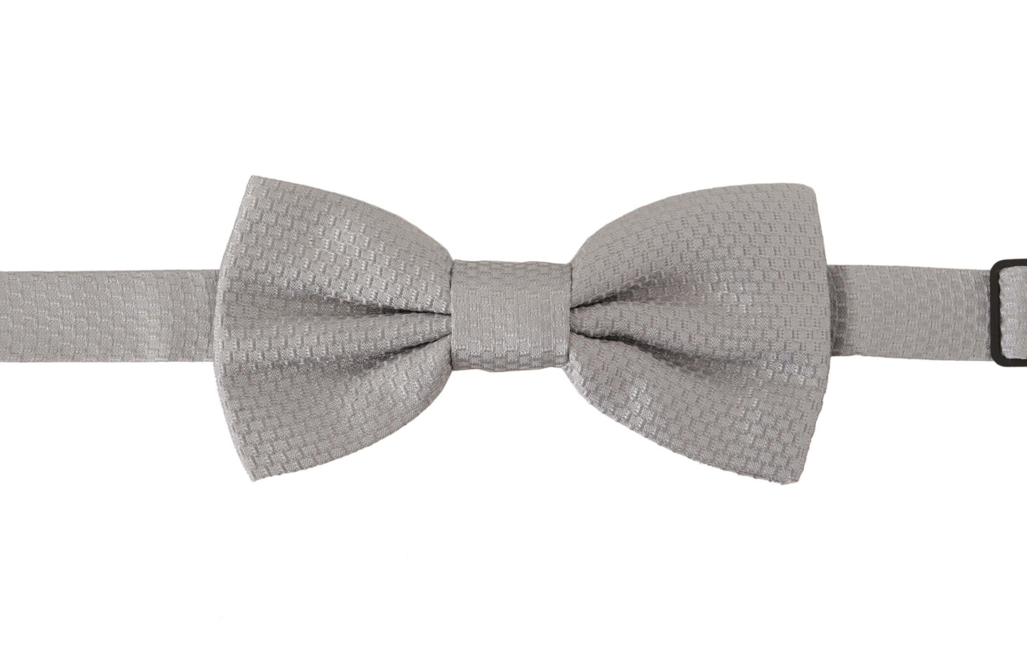 Dolce & Gabbana Gray 100% Silk Adjustable Neck Papillon Men's Tie