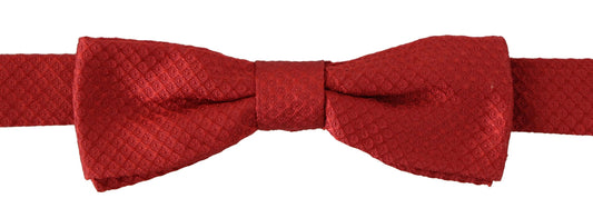 Dolce & Gabbana Red 100% Silk Adjustable Neck Papillon Men's Tie