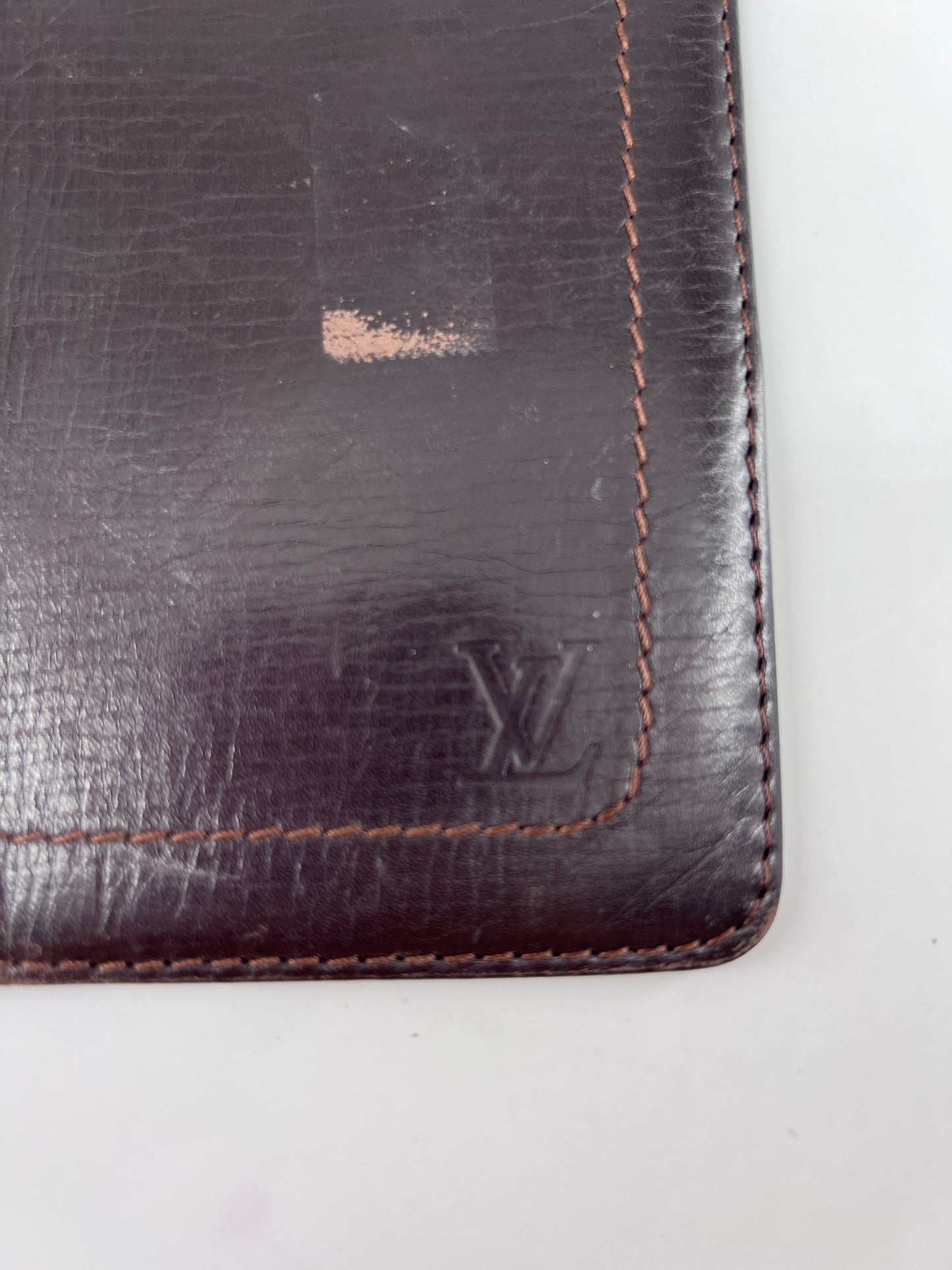Louis Vuitton Neverfull Pochette Leather Black Leather Bag (Pre-Owned)