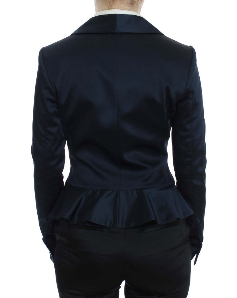 Exte Blue Three Button Single Breasted Blazer Women's Jacket