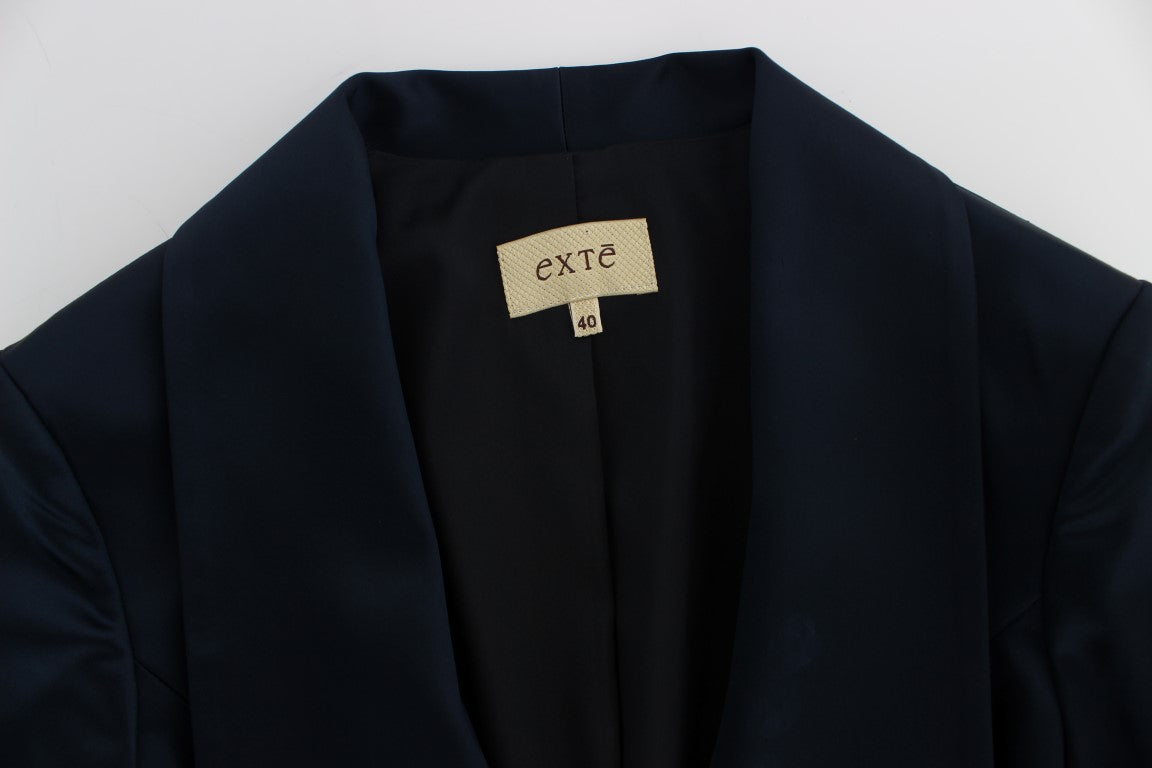 Exte Blue Three Button Single Breasted Blazer Women's Jacket