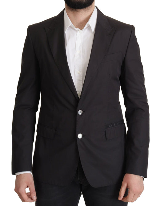 Dolce & Gabbana Black Single Breasted TAORMINA Breasted Men's Blazer