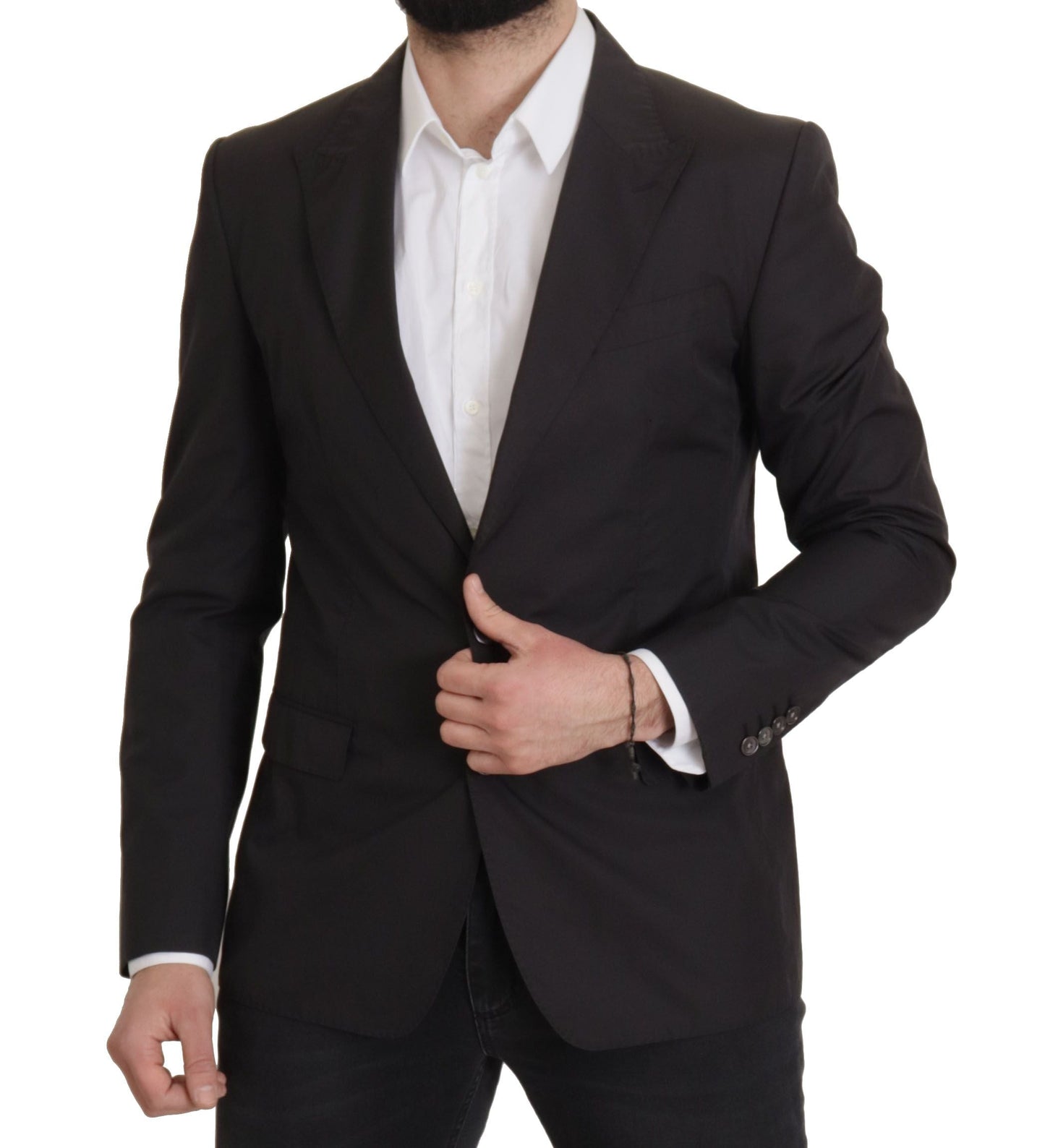 Dolce & Gabbana Black Single Breasted TAORMINA Breasted Men's Blazer