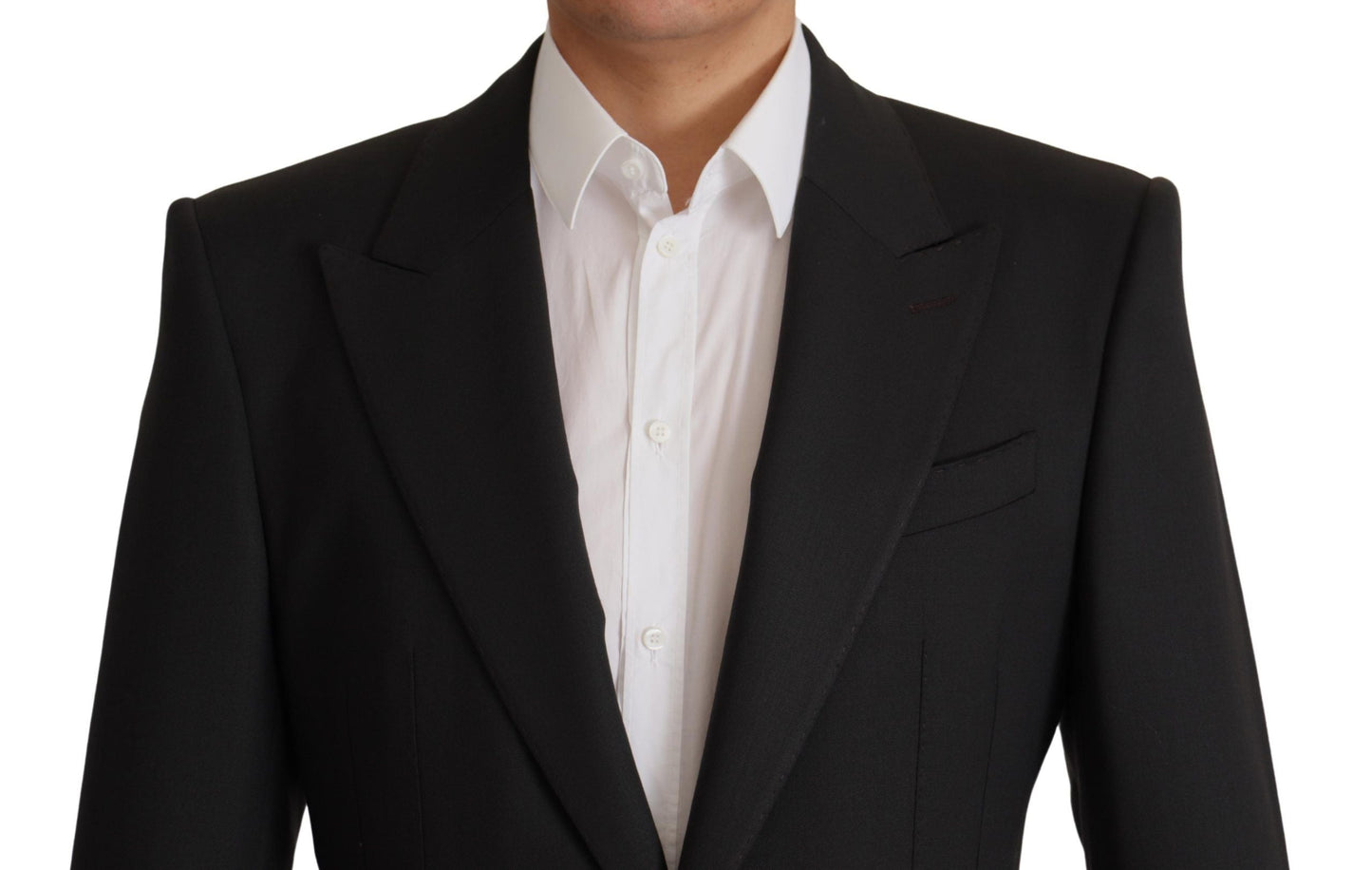 Dolce & Gabbana Black Wool Single Breasted Blazer Men's v