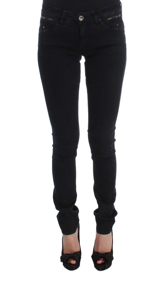 Costume National Black Cotton Slim Fit Denim Women's Jeans
