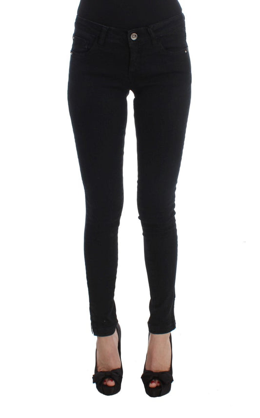 Costume National Black Cotton Slim Fit Denim Women's Jeans