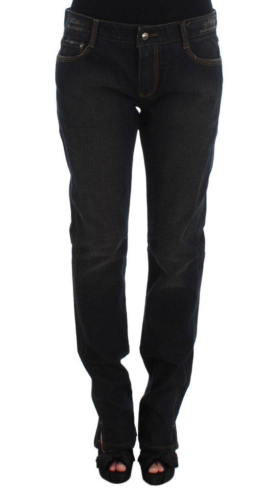 Ermanno Scervino Blue Wash Cotton Boyfriend Women's Jeans