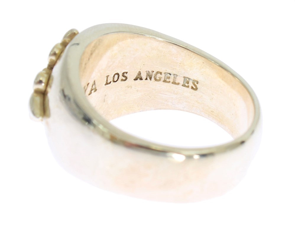 Nialaya Silver Crest 925 Sterling Men's Ring
