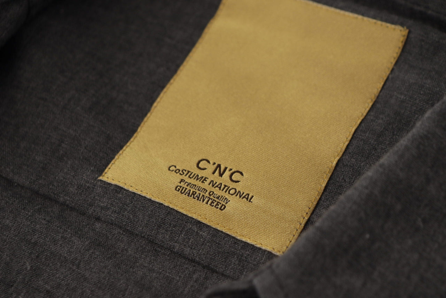 Costume National Dark Gray Cotton Casual Mens Men's Shirt