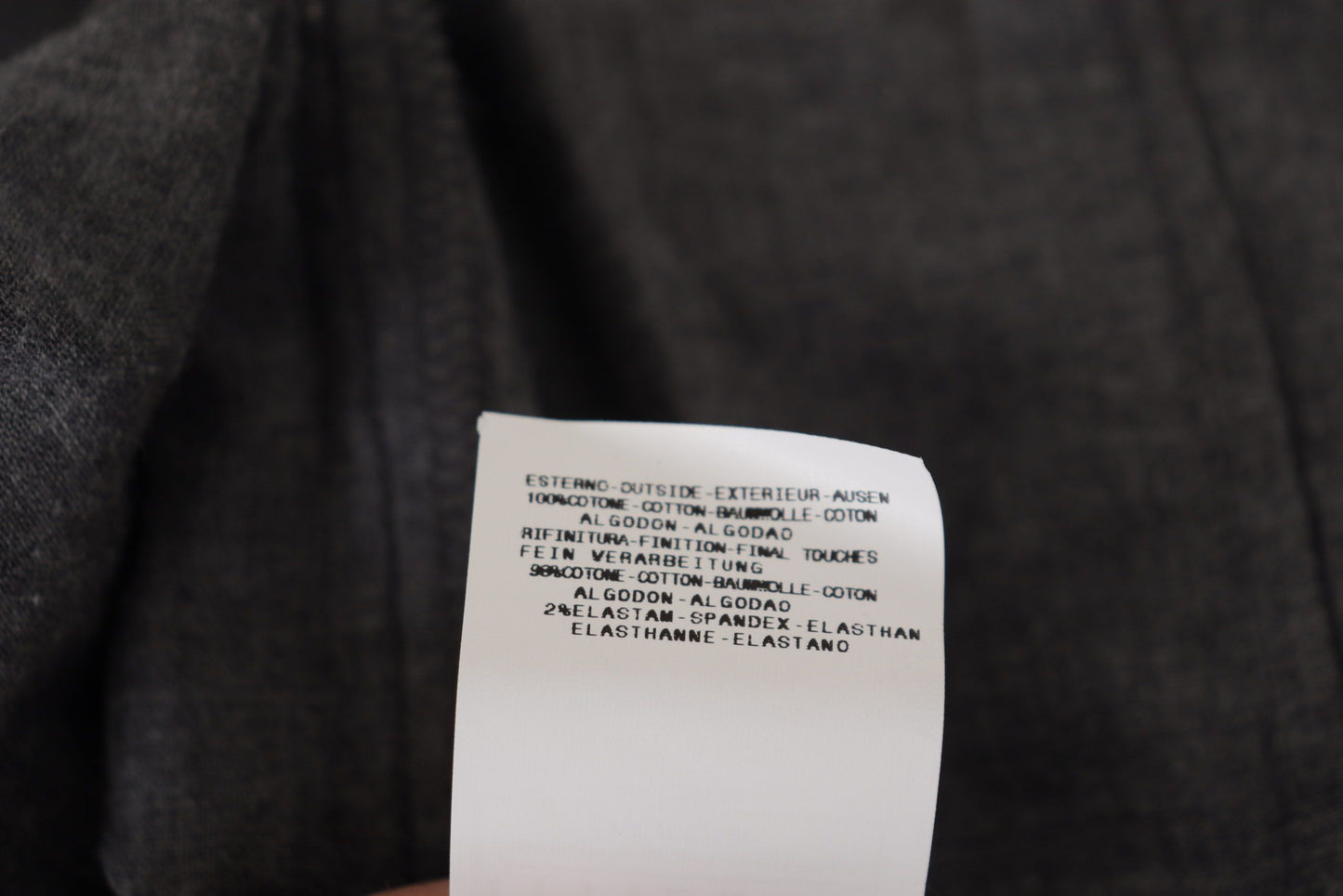 Costume National Dark Gray Cotton Casual Mens Men's Shirt