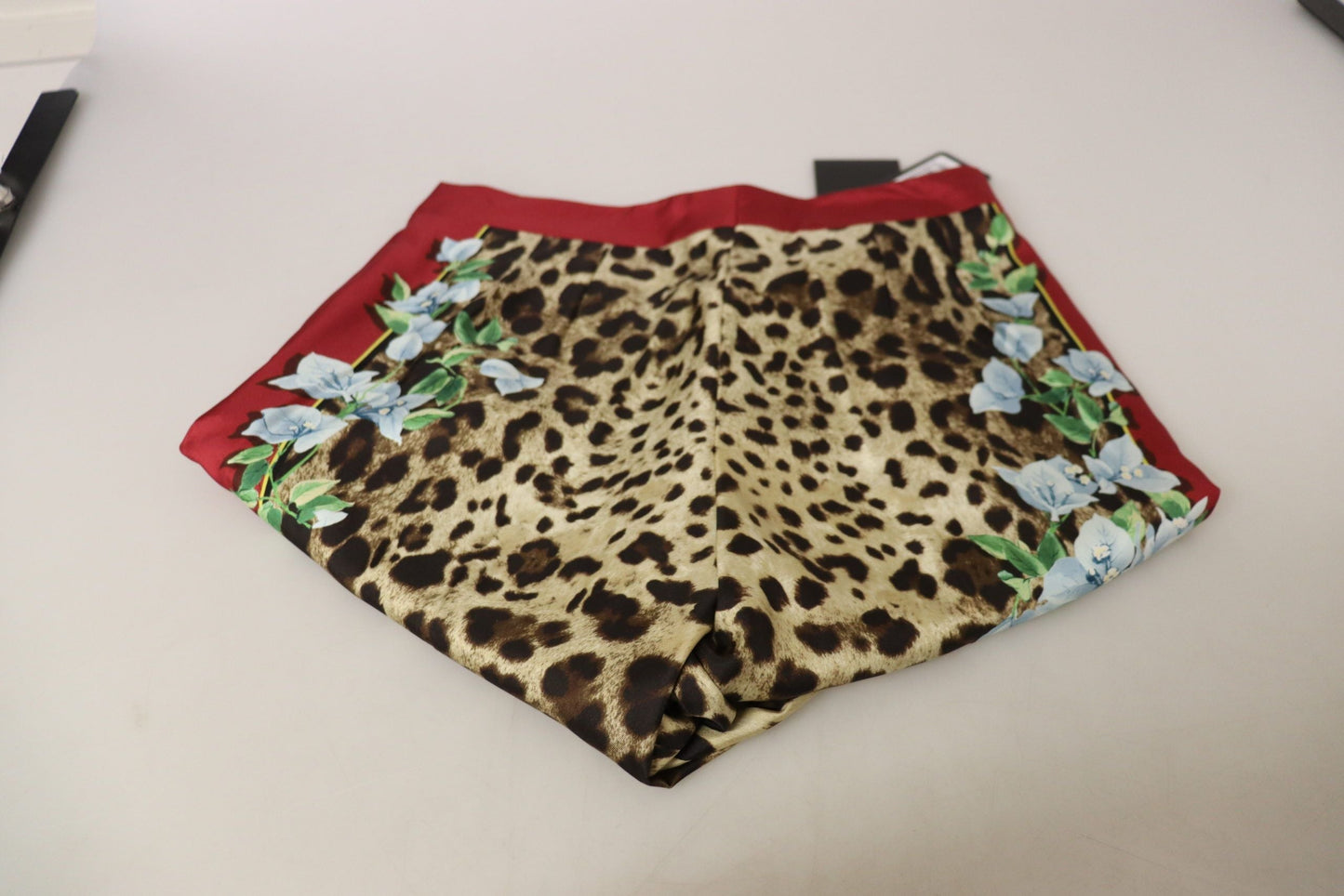 Dolce & Gabbana Multicolor Leopard Flora Printed Mid Waist Trouser Women's Pants