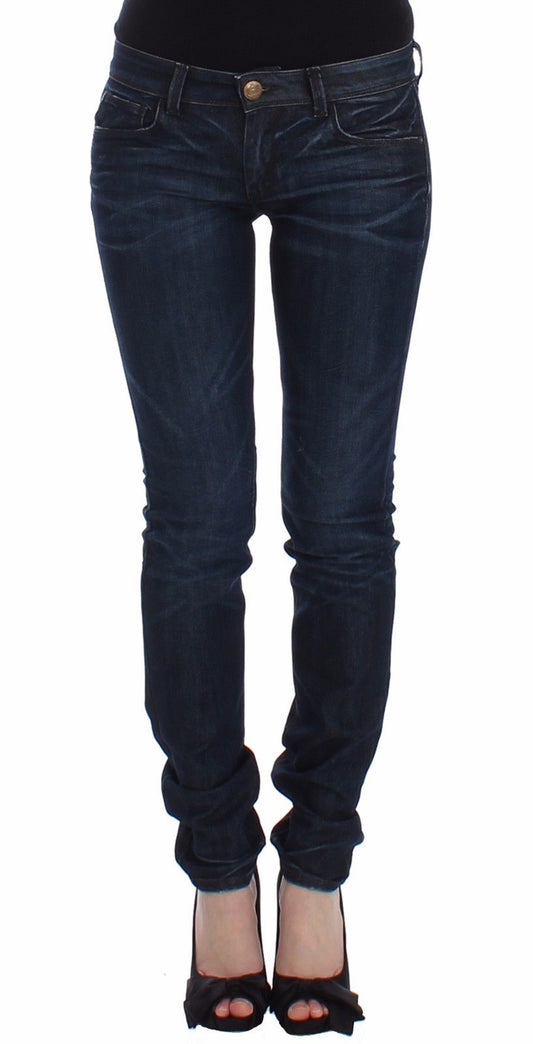 Ermanno Scervino Blue Slim Jeans Denim Pants Skinny Leg Women's Stretch