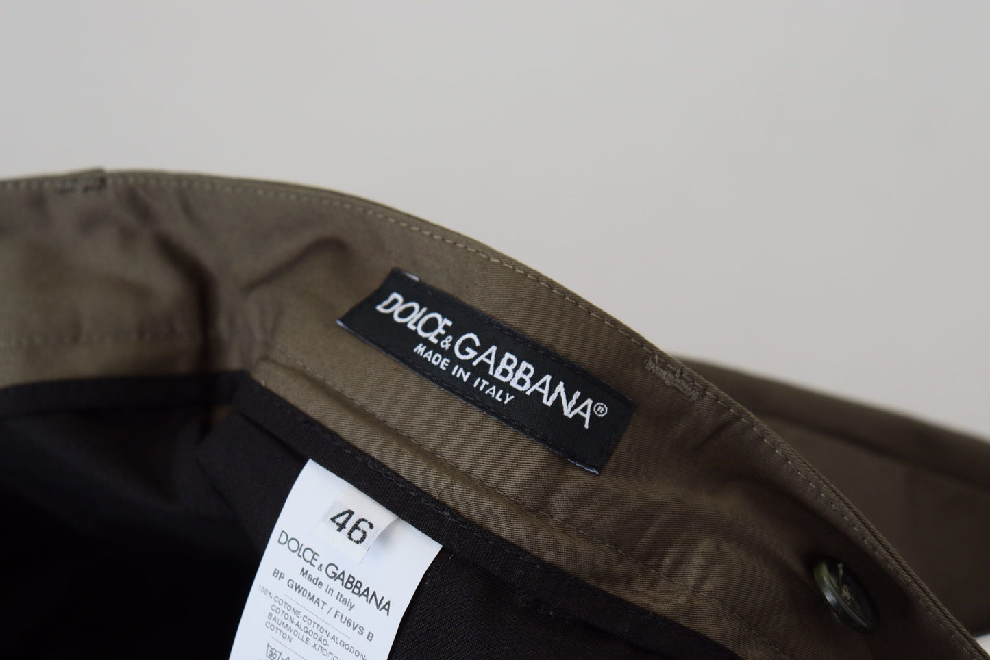 Dolce & Gabbana Green Chinos Cotton Casual Men's Shorts
