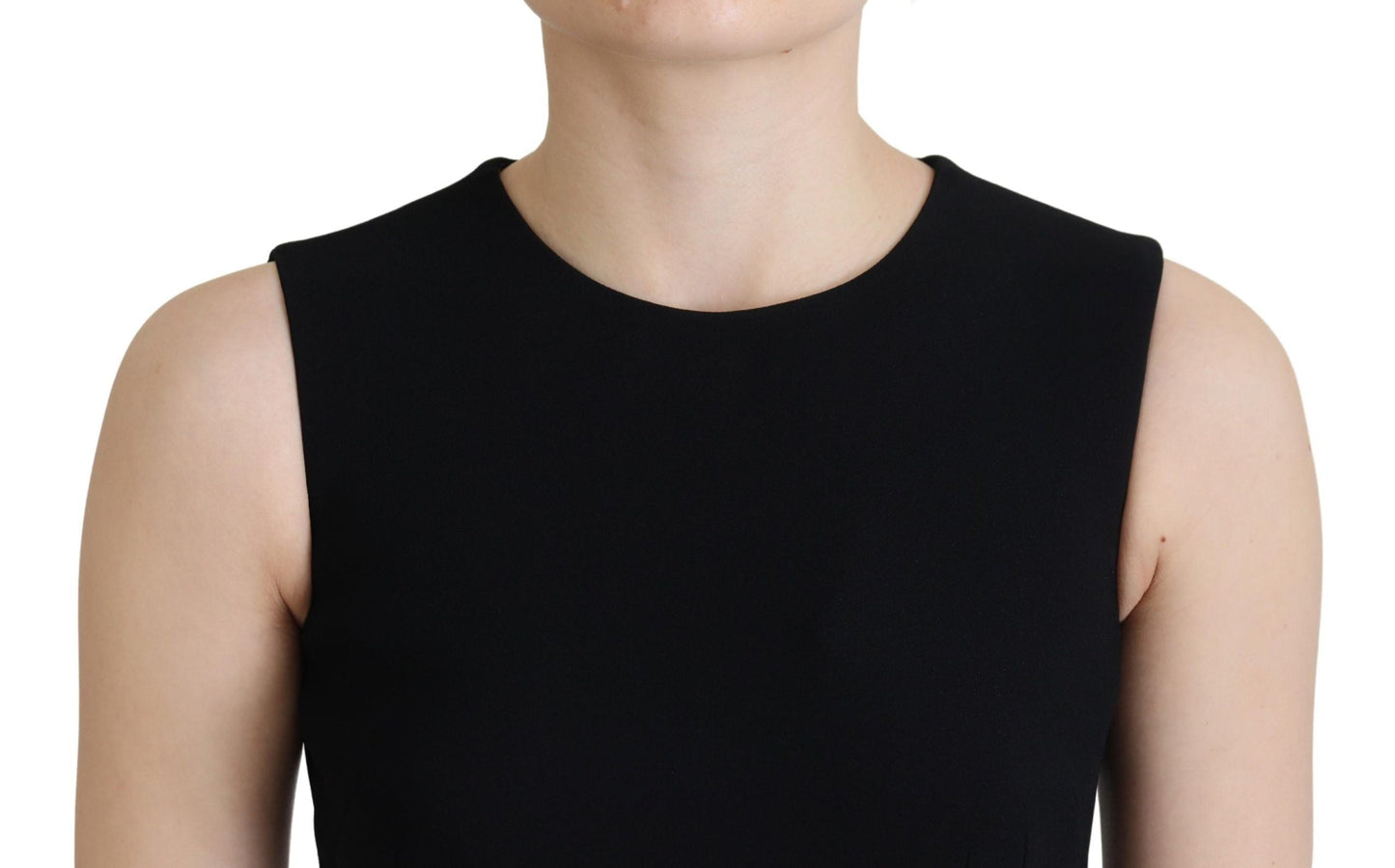 Dolce & Gabbana Black Women's Sheath Flare Viscose Women's Dress