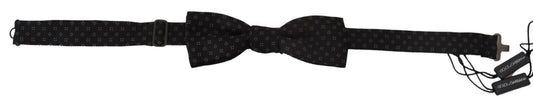 Dolce & Gabbana Black Silk Patterned NeckMen's Men Accessory Bow Men's Tie
