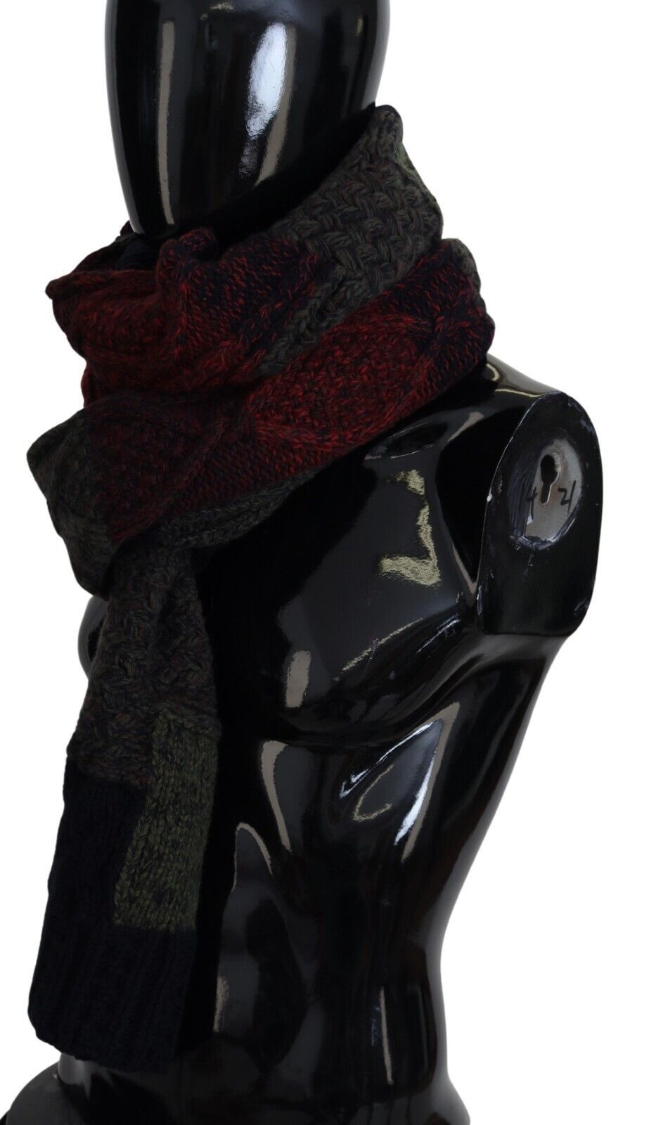 Dolce & Gabbana Multicolor Knitted Men Neck Wrap Shawl Men's Scarf