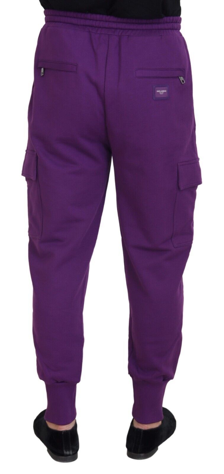 Dolce & Gabbana Purple Cotton Cargo SweatMen's Jogging Men's Pants