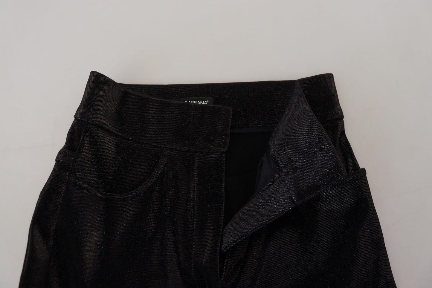 Dolce & Gabbana Black Washed Cotton Skinny Denim Women's Jeans