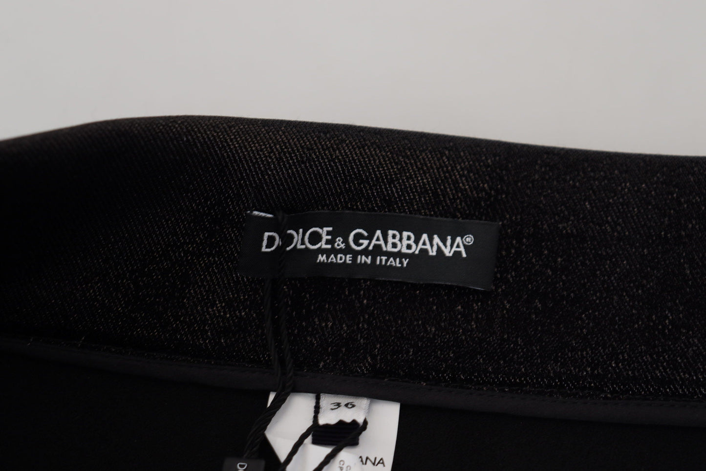 Dolce & Gabbana Black Washed Cotton Skinny Denim Women's Jeans