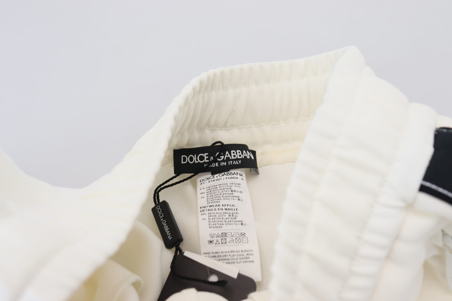 Dolce & Gabbana White DG Logo SweatWomen's Women's Pants