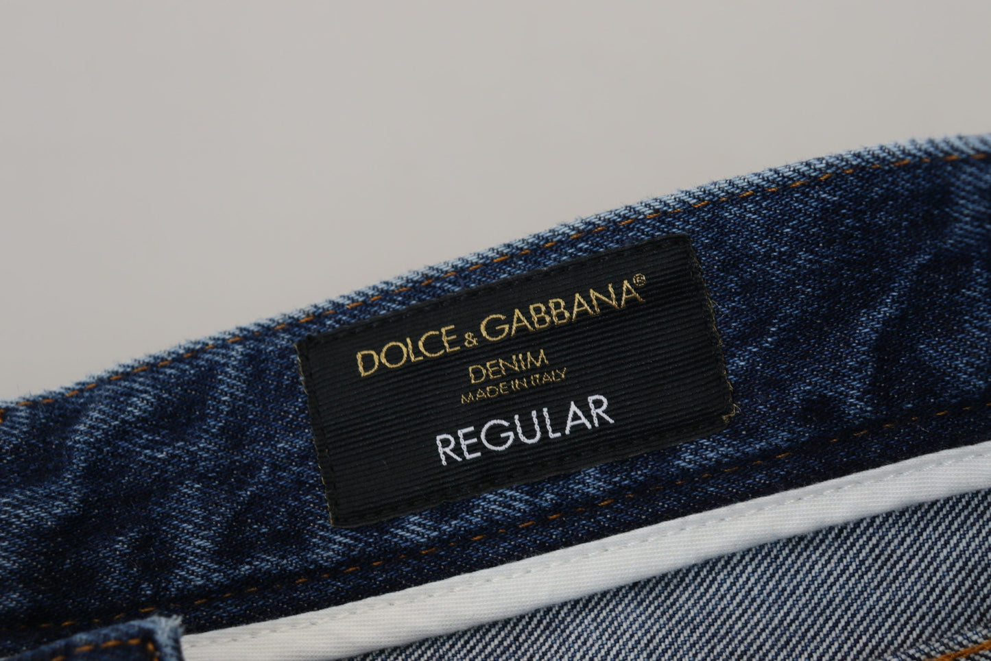 Dolce & Gabbana Blue Cotton Tattered Men Denim Men's Jeans
