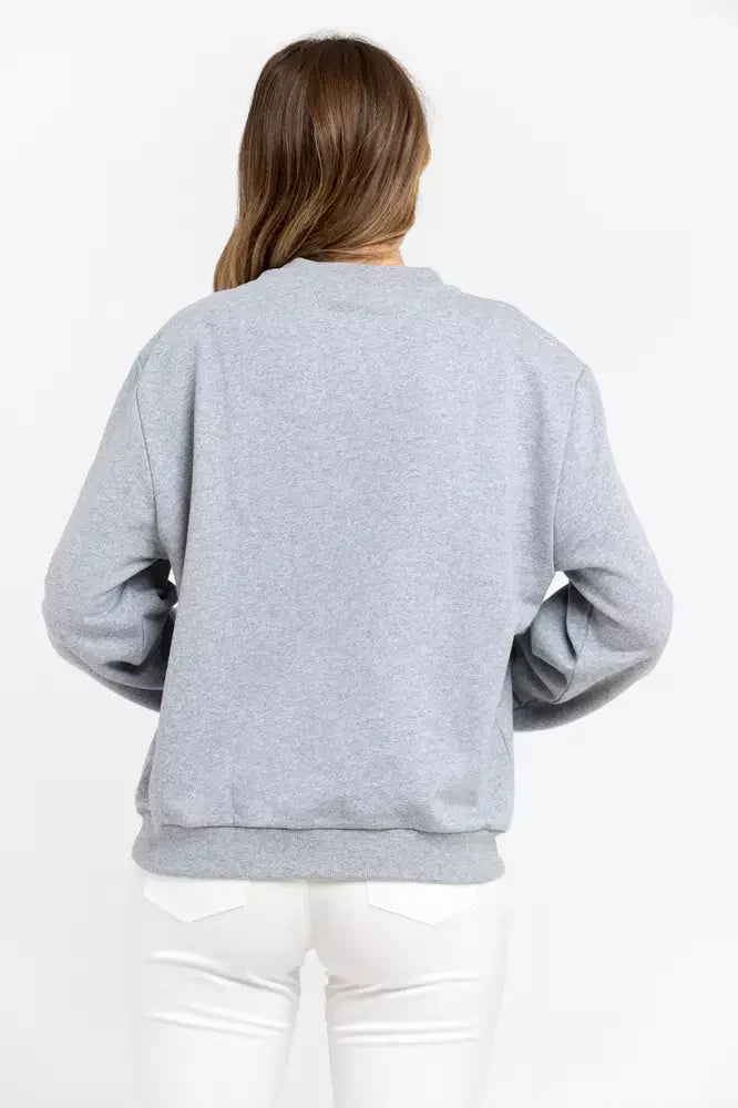 Trussardi Gray Cotton Women Women's Sweatshirt