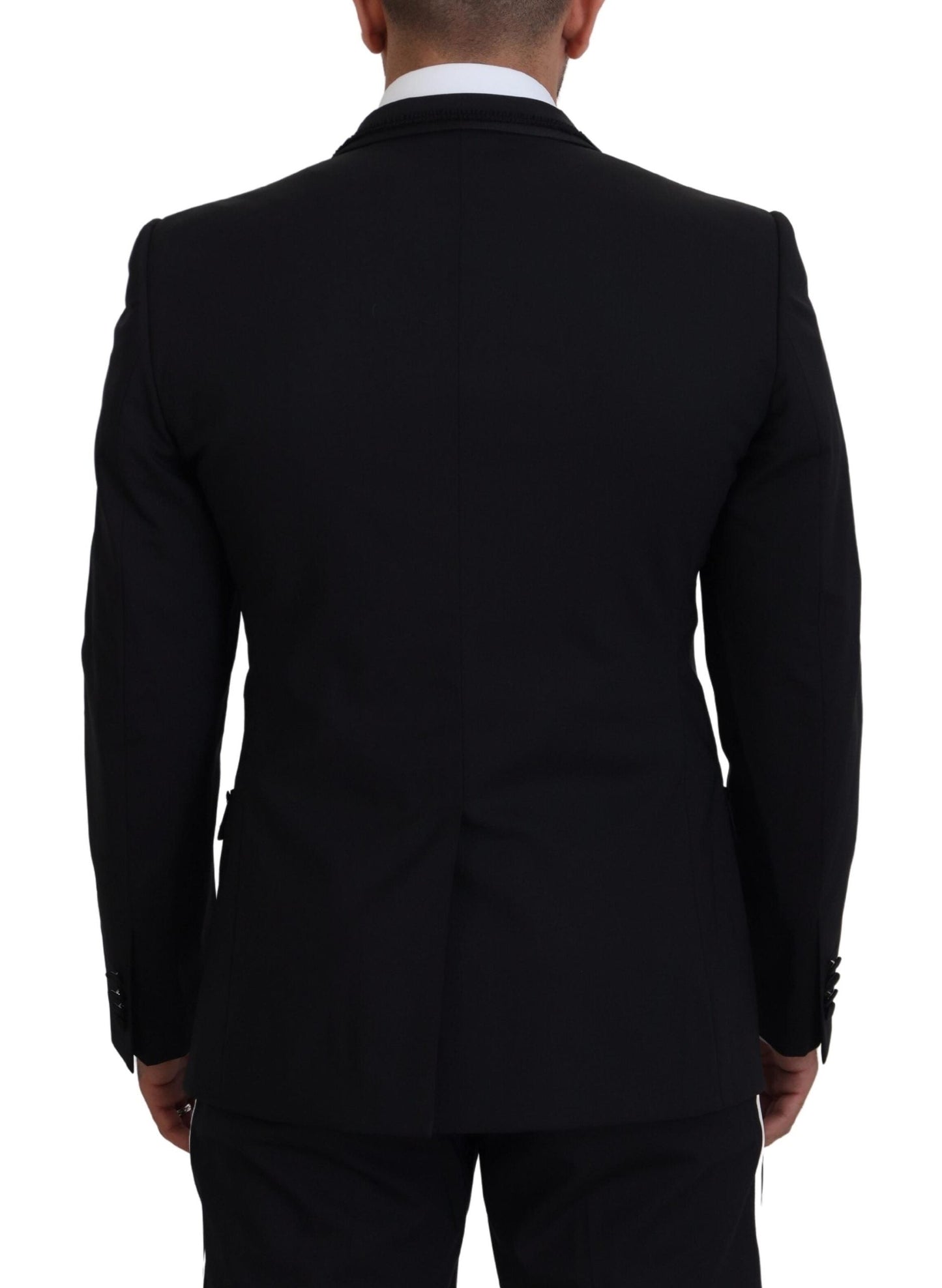 Dolce & Gabbana Black MARTINI Slim Fit Jacket Men's Blazer