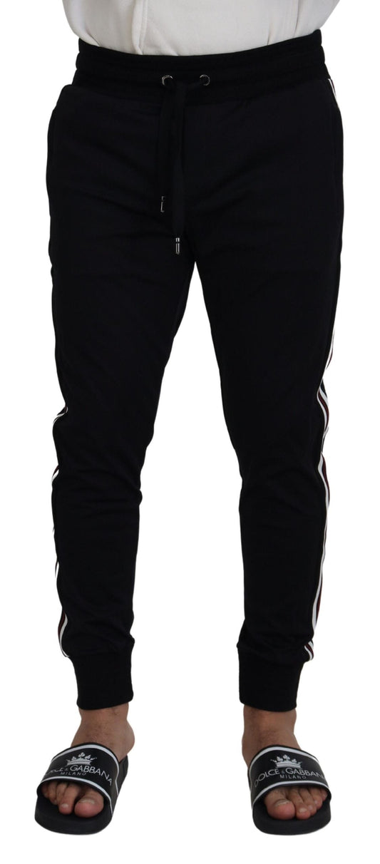 Dolce & Gabbana Black DG Print Mens Jogger Men's Pants
