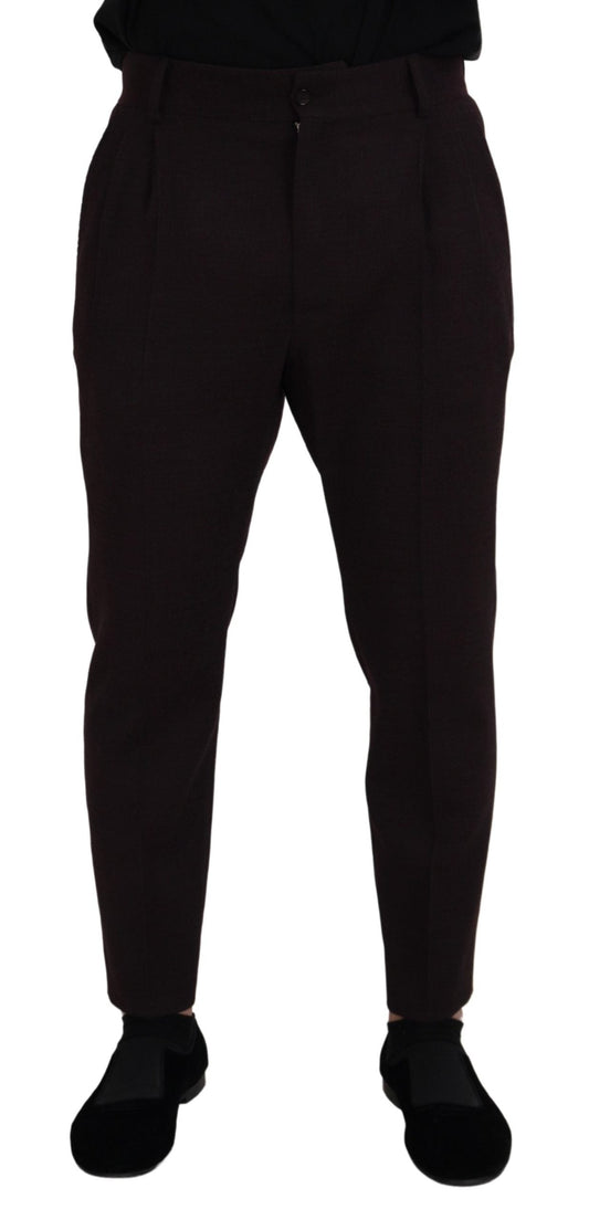 Dolce & Gabbana Brown Cotton Chino Men Men's Pants