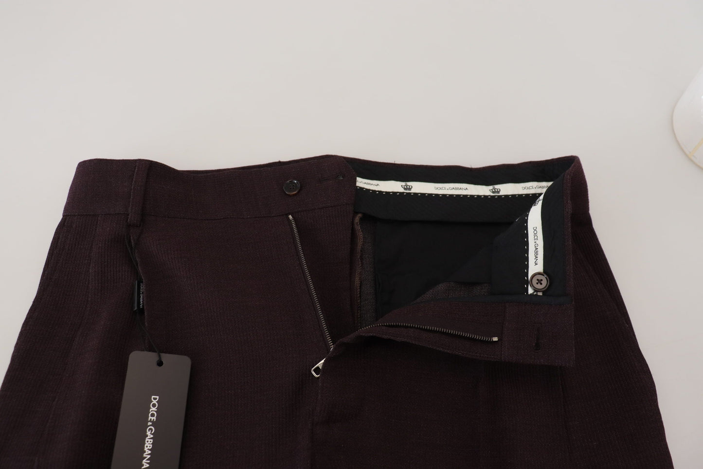 Dolce & Gabbana Brown Cotton Chino Men Men's Pants