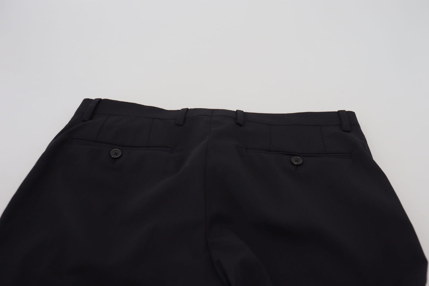 Dolce & Gabbana Black Wool Chino Formal Men's Pants