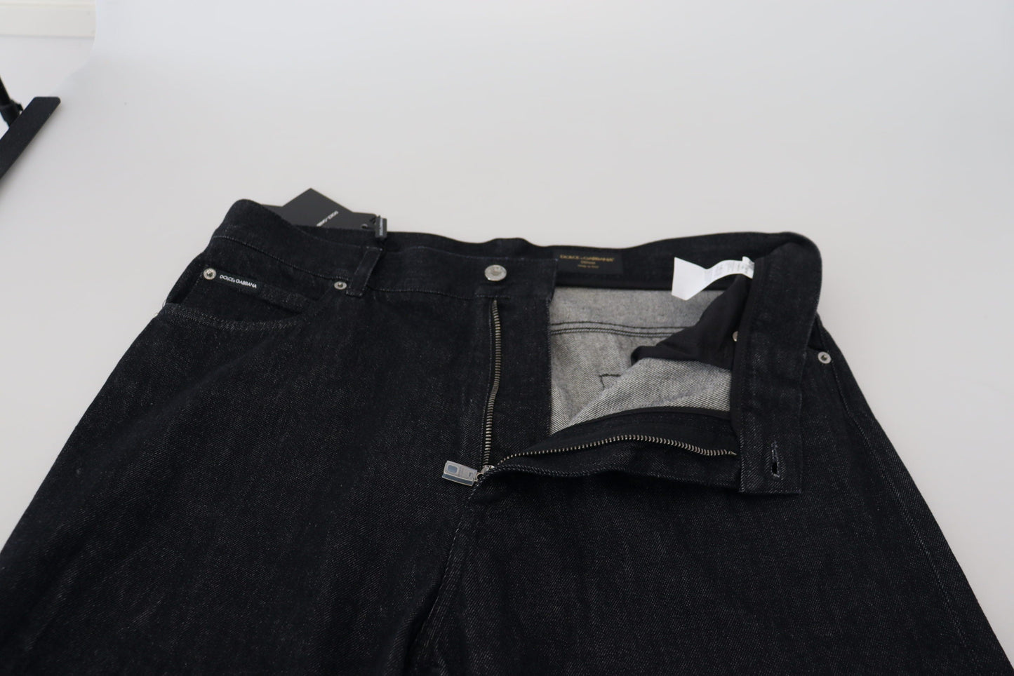 Dolce & Gabbana Black Washed Cotton Men Casual Denim Men's Jeans