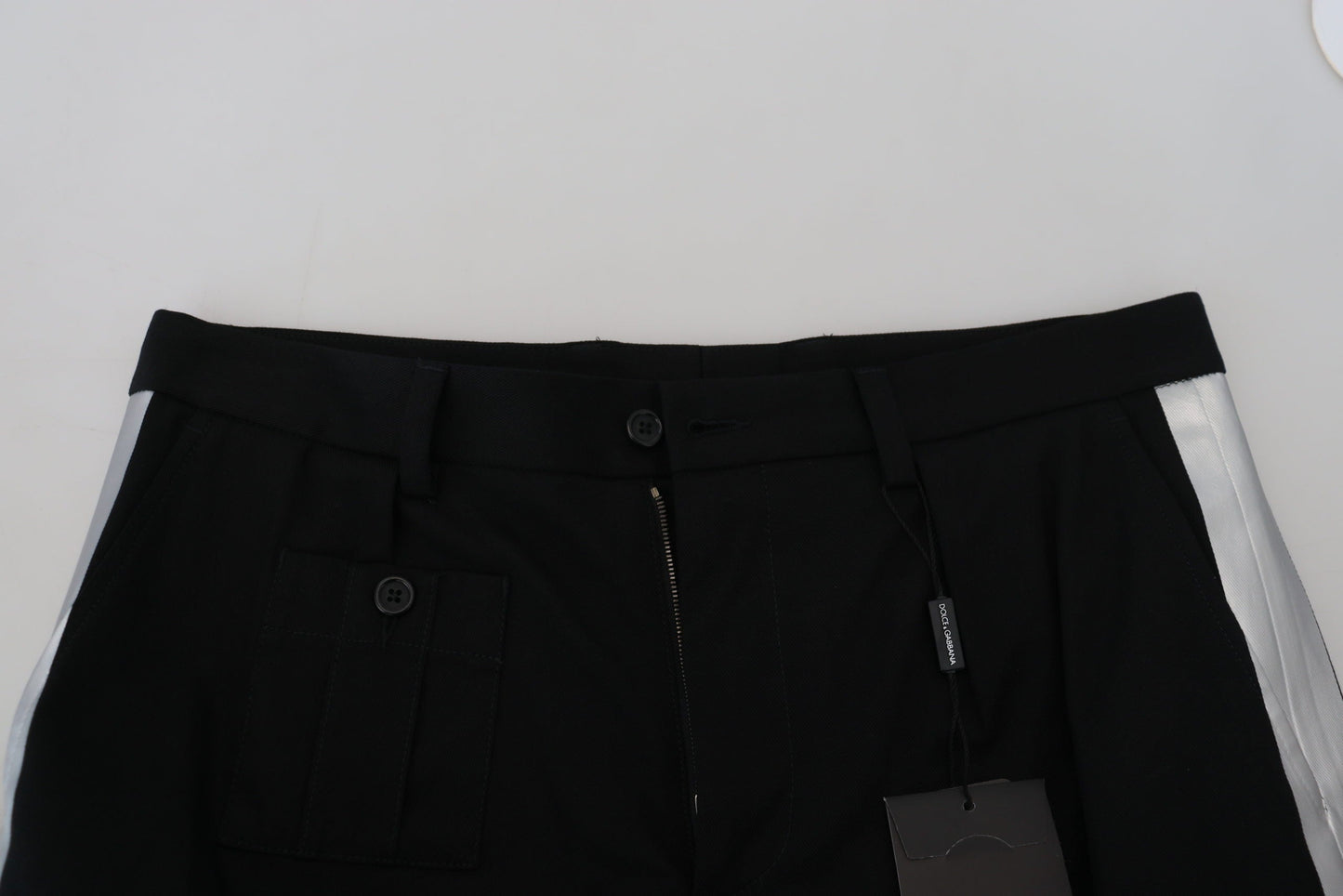 Dolce & Gabbana Black Bermuda Cargo Casual Men's Shorts