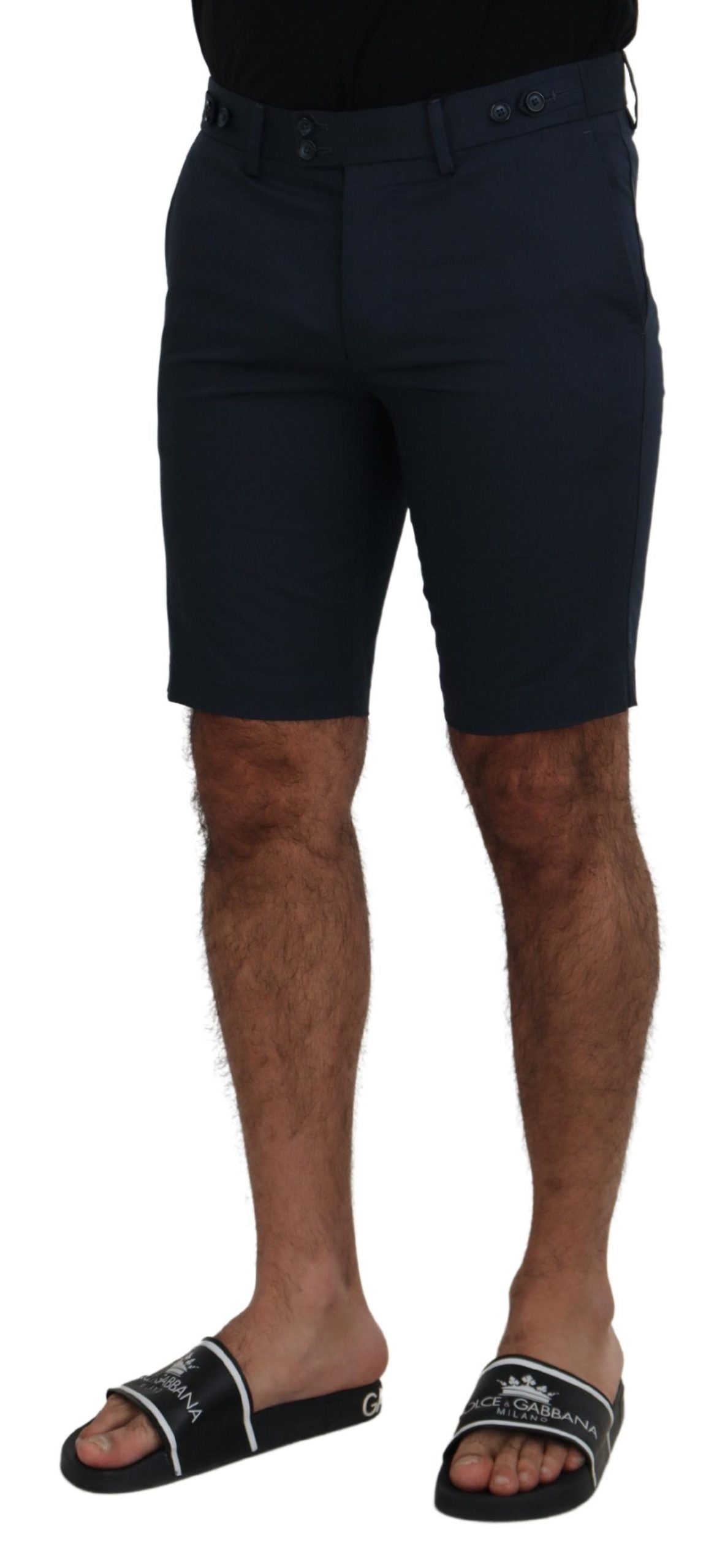 Dolce & Gabbana Blue Bermuda Low Waist Men Men's Shorts