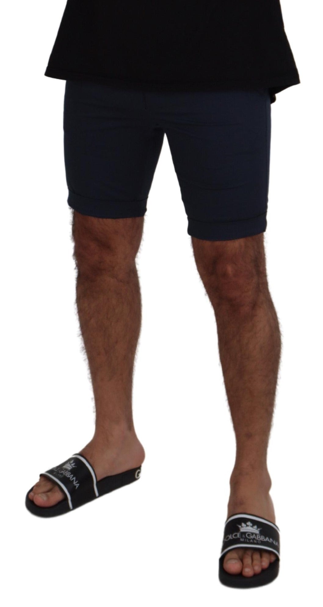 Dolce & Gabbana Blue Bermuda Low Waist Men Men's Shorts