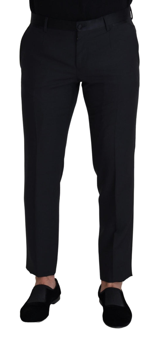 Dolce & Gabbana Black Wool Men Formal Men's Pants