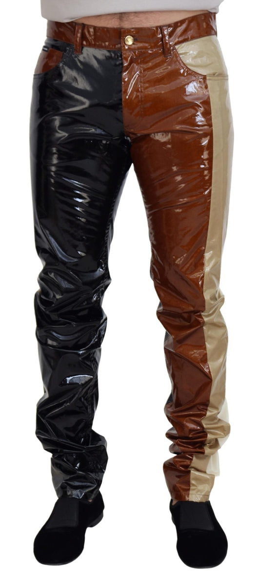 Dolce & Gabbana Multicolor Shining Slim Fit Men Denim Men's Jeans