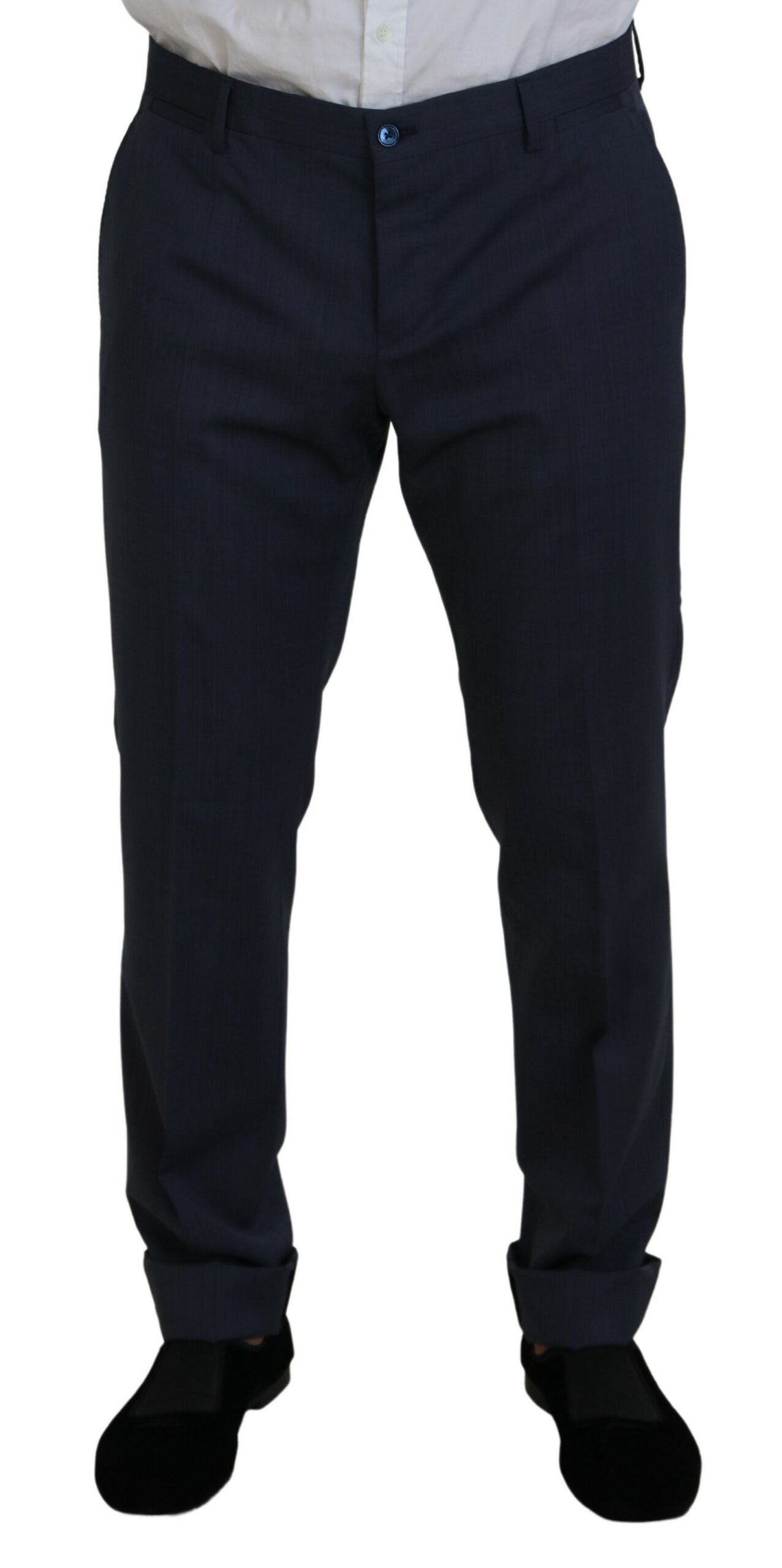 Dolce & Gabbana Blue Wool MARTINI 2 Piece Slim Fit Men's Suit