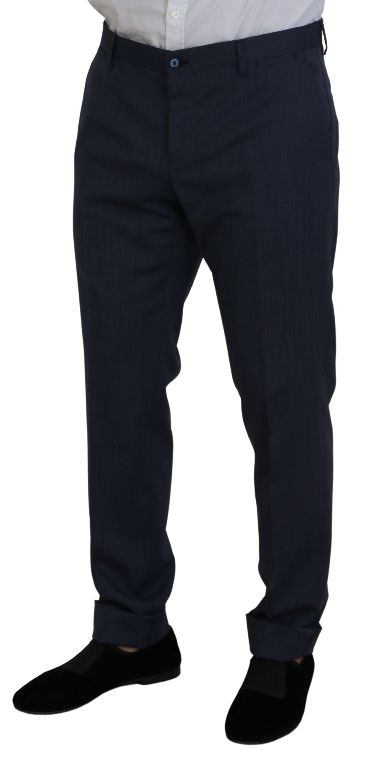 Dolce & Gabbana Blue Wool MARTINI 2 Piece Slim Fit Men's Suit