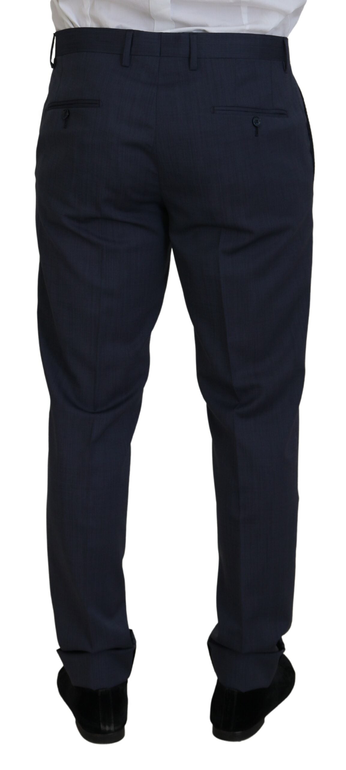 Dolce & Gabbana Blue Wool MARTINI 2 Piece Slim Fit Men's Suit