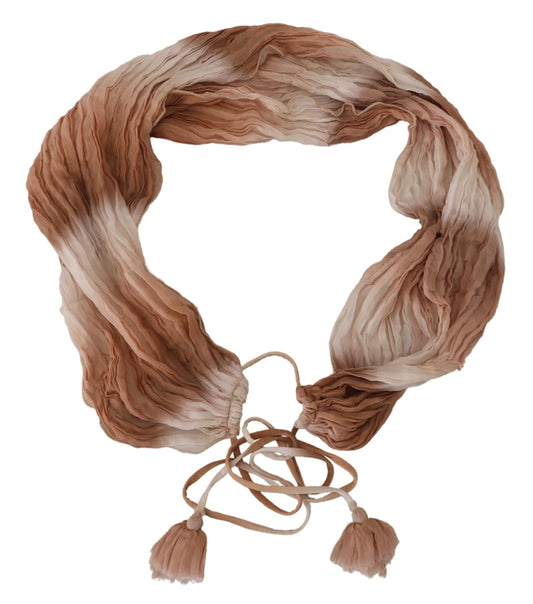 Ermanno Scervino Multicolor Silk Wrap Shawl Foulard Women's Scarf