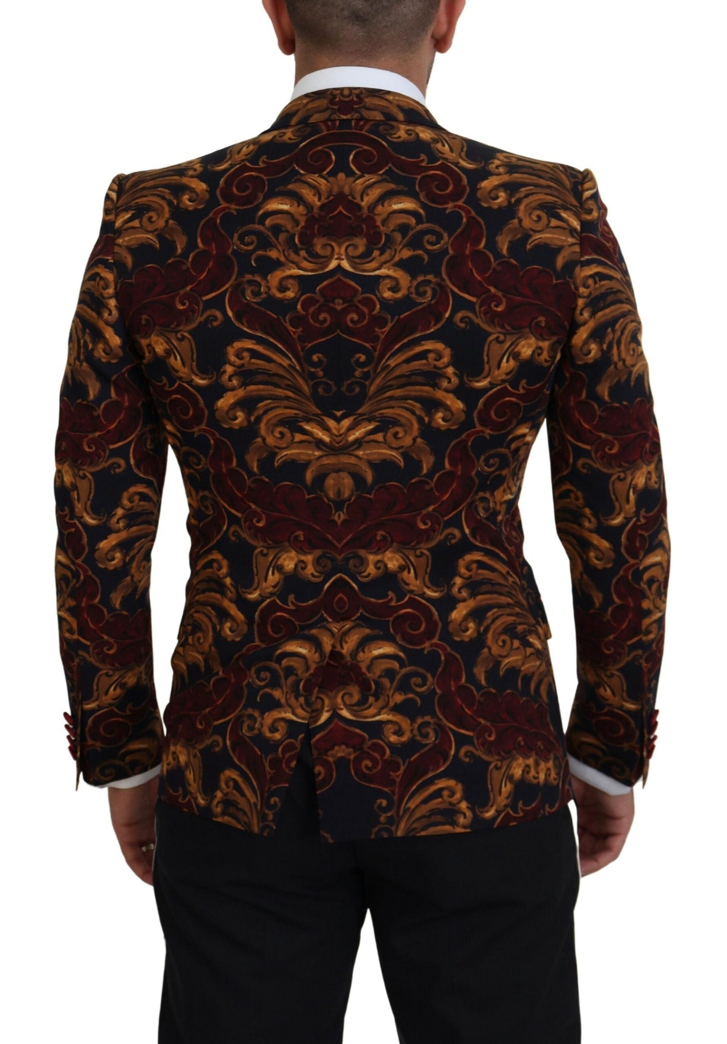 Dolce & Gabbana Multicolor Floral Single Breasted Martini Men's Blazer