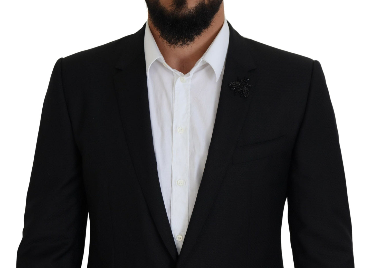 Dolce & Gabbana Black Single Breasted 2 Piece MARTINI Men's Suit