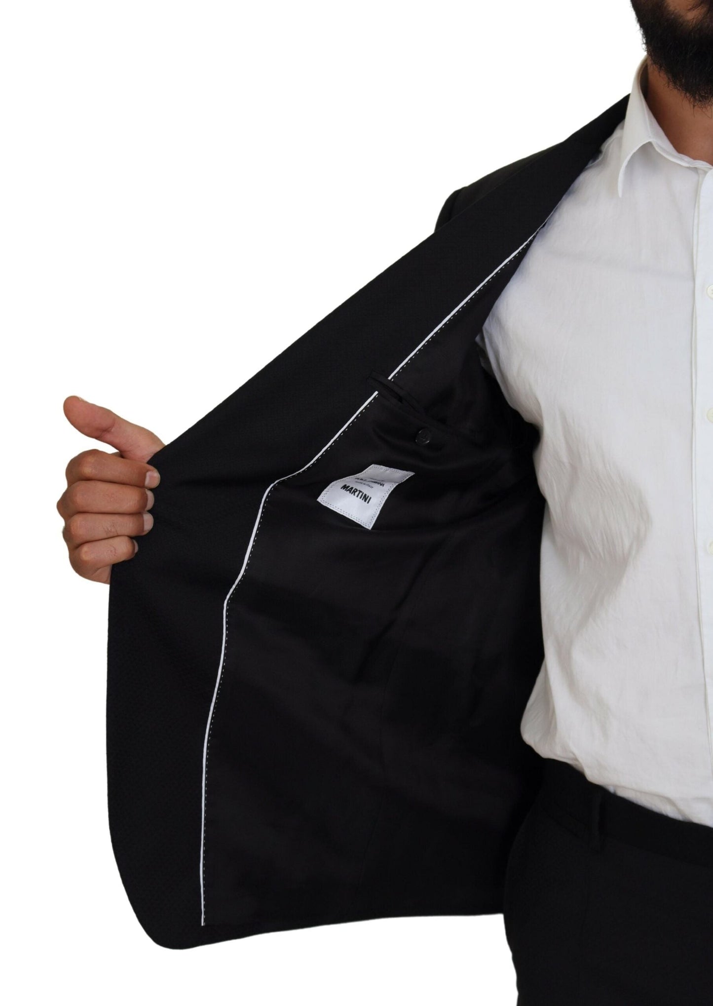 Dolce & Gabbana Black Single Breasted 2 Piece MARTINI Men's Suit