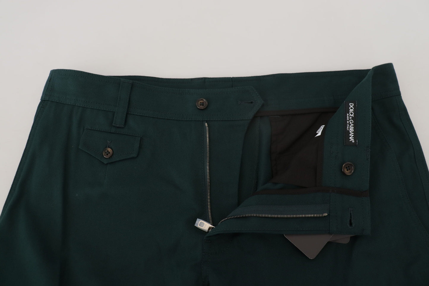 Dolce & Gabbana Green Cargo Cotton Stretch Jeans Men's Pant